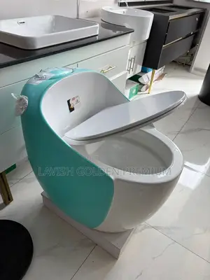 Modern One-Piece Egg Shaped Water Closet