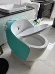 Modern One-Piece Egg Shaped Water Closet - 2