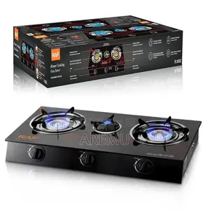 Raf 3-Face Gas Cooker with Glass Top