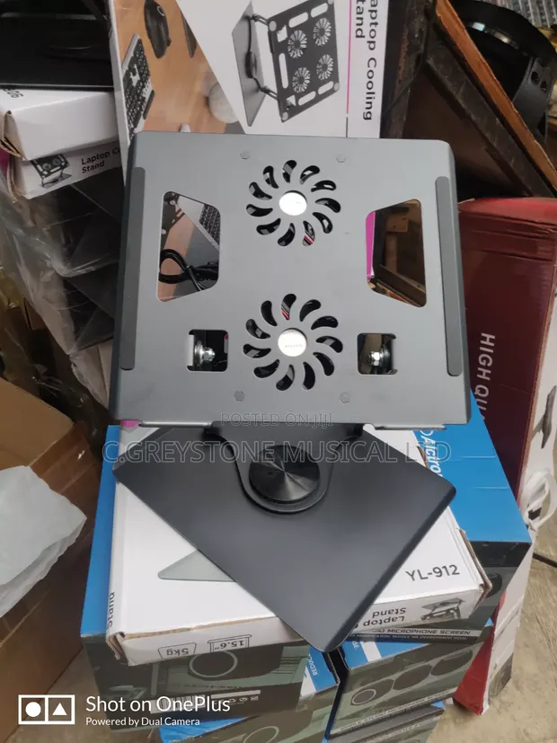 Laptop Stand with 2 Fans - 1