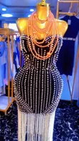 Classic Ladies Beaded Tassel Dress - 2