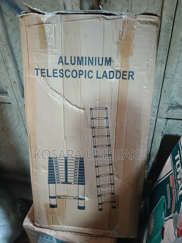 Sabon 3.8m Telescopic Ladder (12ft) - 1