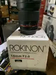 Rokinon 16mm f/2.0 da aka yi amfani da shi a UK don Canon - 2
