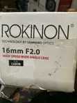 Rokinon 16mm f/2.0 da aka yi amfani da shi a UK don Canon - 3