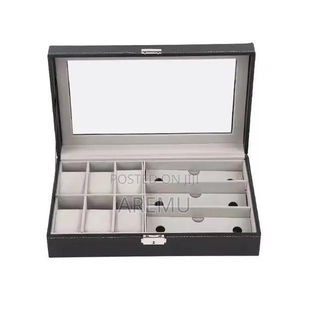 Wristwatch and Glasses Storage Box - 1