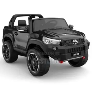 Black Toyota Hilux Electric Children's Car with Video Player