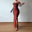 Luxurious Rhinestone Bandage Dress - 2