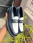 Men's Black Leather Loafers - Size 40.5-47 - 1