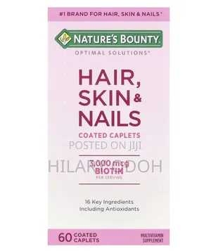 Nature's Bounty Hair, Skin & Nails 3,000 MCG Biotin 60 Caplets