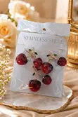 Cherry Charm Necklace and Earring Set - 2
