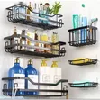 Multifunctional Adhesive Shower Organizer Set - 2
