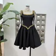 Quality Luxurious Ladies A-Shape Dress - 1