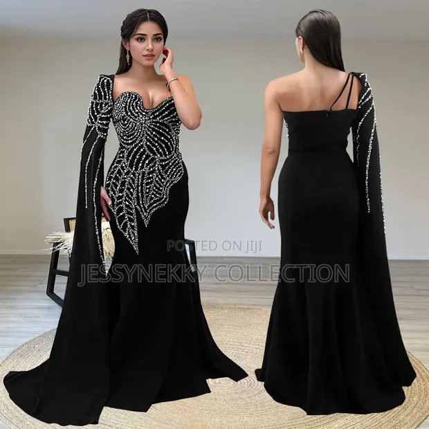 Classic Rhinestone Party Dress - 1