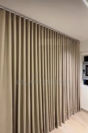 S-Fold Design Curtain Set with Inner Curtain - Abuja