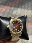 Red Face Rolex Gold Wrist Watch - 1