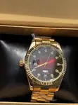 Red Face Rolex Gold Wrist Watch - 2