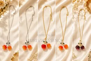 Cherry Pendant Necklaces by Lurevia Essence