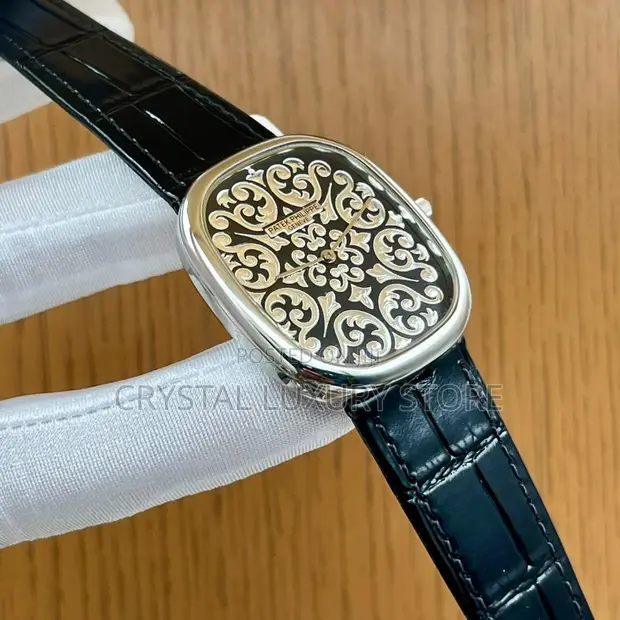 Patek Philippe Luxury Men's Genuine Leather Wristwatch - 1