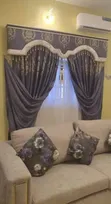 Brand New Home Interiors Multicolor Silk Curtains - 1