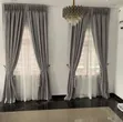 Brand New Home Interiors Multicolor Silk Curtains - 3