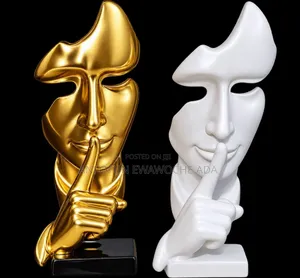 Luxury Abstract Face Decorative Statue
