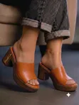 Takalmi na Aldo Wedge Slippers na Mata - Brown - 2