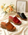 Comfortable Wedge Platform Slippers - 1