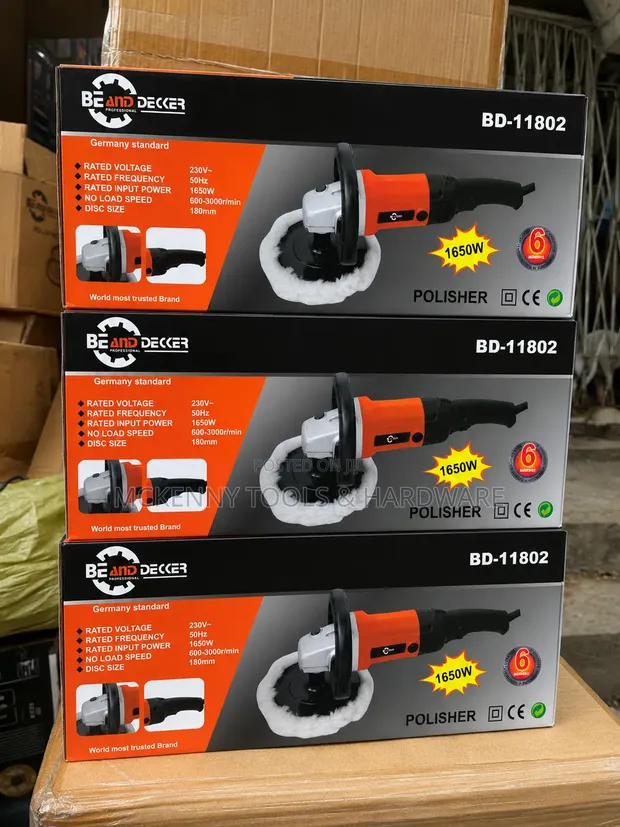 1650W Professional Car Polisher | 180mm Heavy Duty - 1
