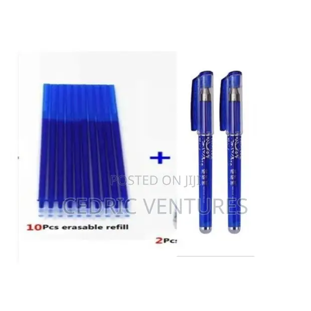 Erasable Gel Pens tare da Refills (Blue, Black, Red) - 1