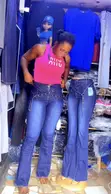 Wando na Denim na Boothcut - Na Mata na Classic Fit - 1