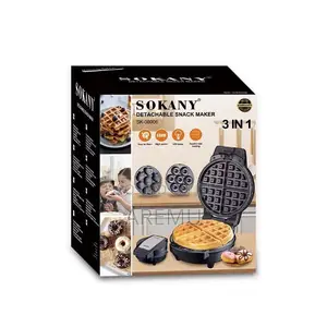 3-in-1 Sokany Electric Detachable Waffle/Doughnut Maker
