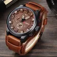 Curren Leather Stainless Steel Watch - Sabon Abu - 1