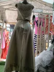 Elegant Gold-Beaded Lace Wedding Gown for Rent - 2
