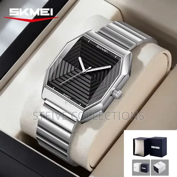 Skmei Analog Watch - Stainless Steel, Water Resistant - 1