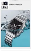 Skmei Analog Watch - Stainless Steel, Water Resistant - 2