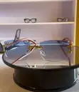 Cartier Sunglasses - Brown Frame, Sky Blue Lens - 1