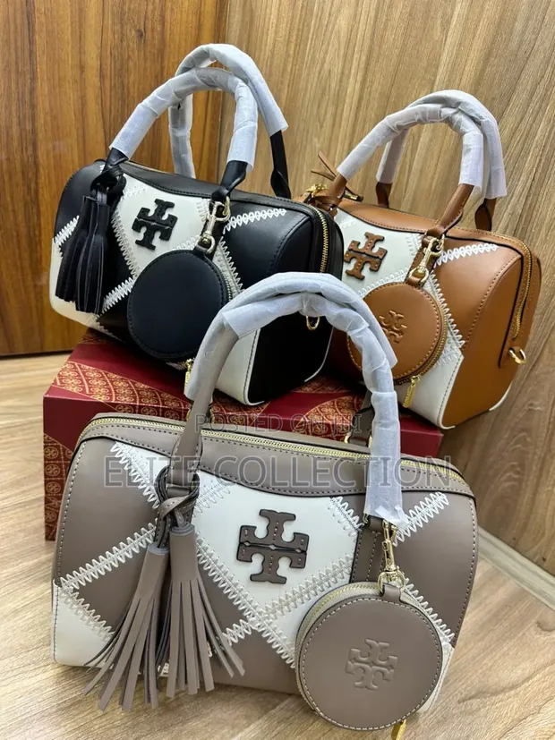 Tory Burch Hannun jaka mai launuka daban-daban na fata - 1
