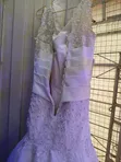 Elegant White Flared Wedding Gown for Rent - 1