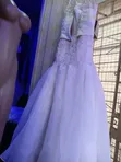 Elegant White Flared Wedding Gown for Rent - 4