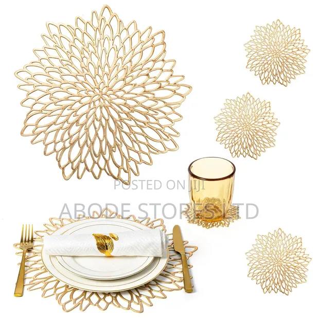 6 Piece Dining Place Mats and Coaster Set - 1