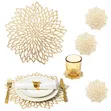 6 Piece Dining Place Mats and Coaster Set - 1