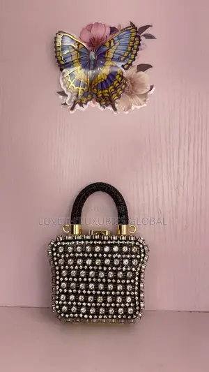 Mini Rhinestone Clutch Bag