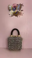 Mini Rhinestone Clutch Bag - 1