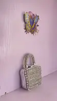 Mini Rhinestone Clutch Bag - 3