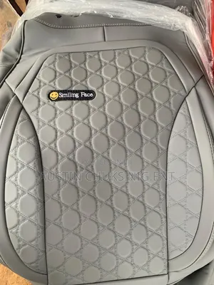 Smiling Face Grey Seat Cover - Dukan Mota