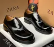 Luxury Zara Classic Loafers - Black Leather - 1