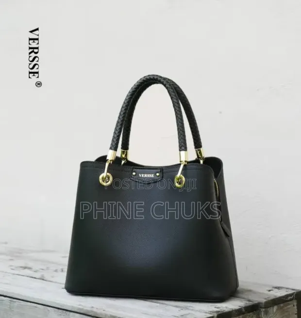 Aldo Classic Black Leather Handbag - 1