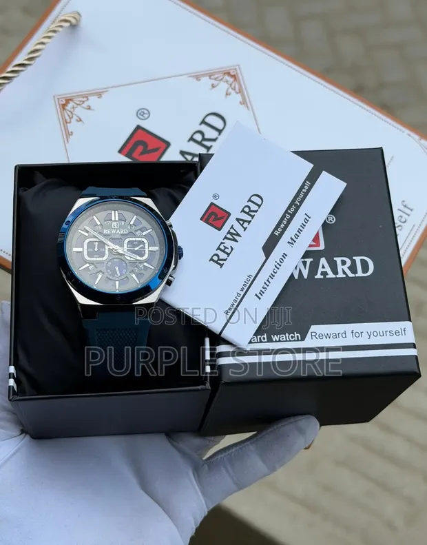 Rewad Sporty Water Resistant Chronograph Watch - 1