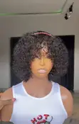 Jerry Curls Fringe Unit - 100% Human Hair - 2