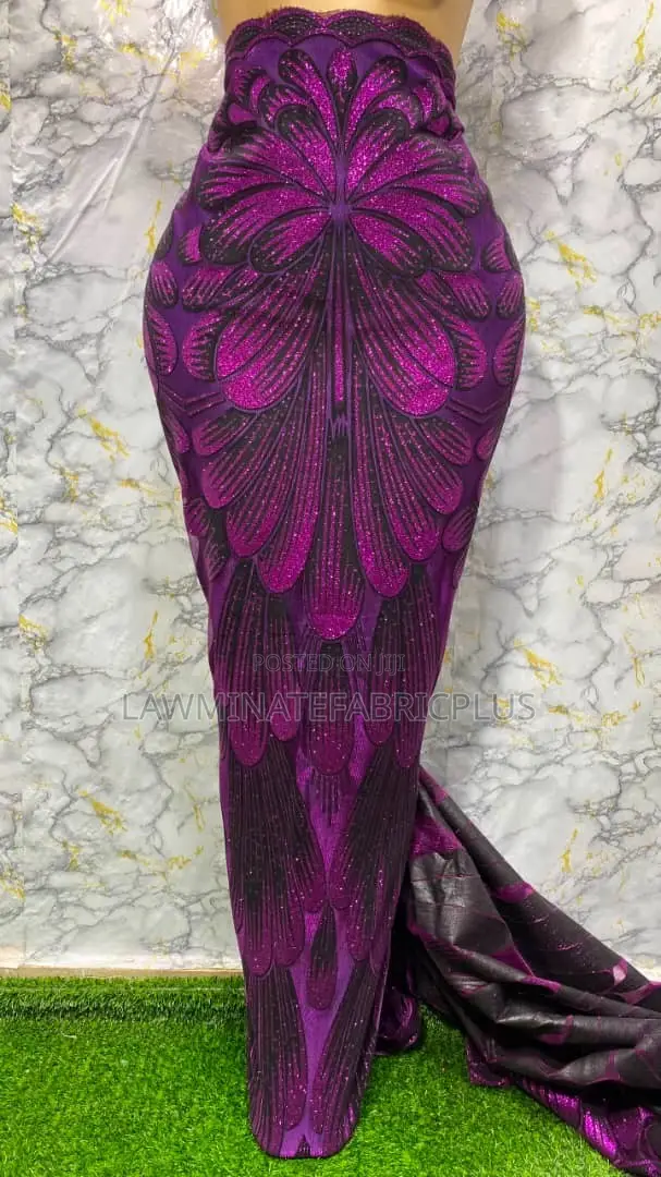 Zanen Flocked Lace don Owanbe/Asoebi - 1